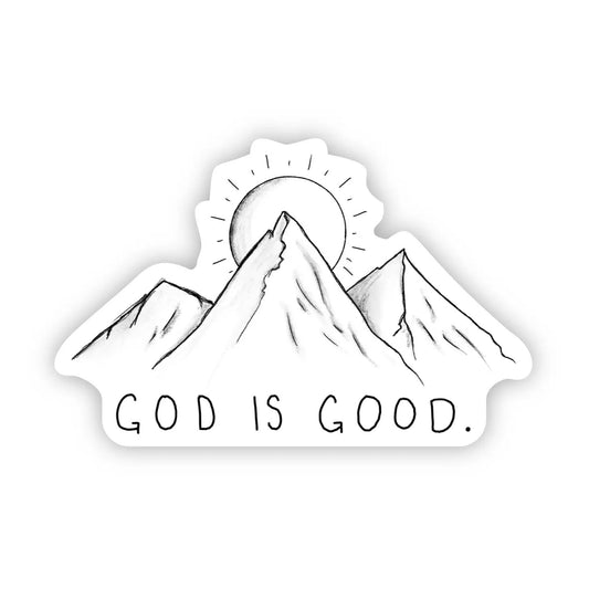 God is Good - Mountains Sticker