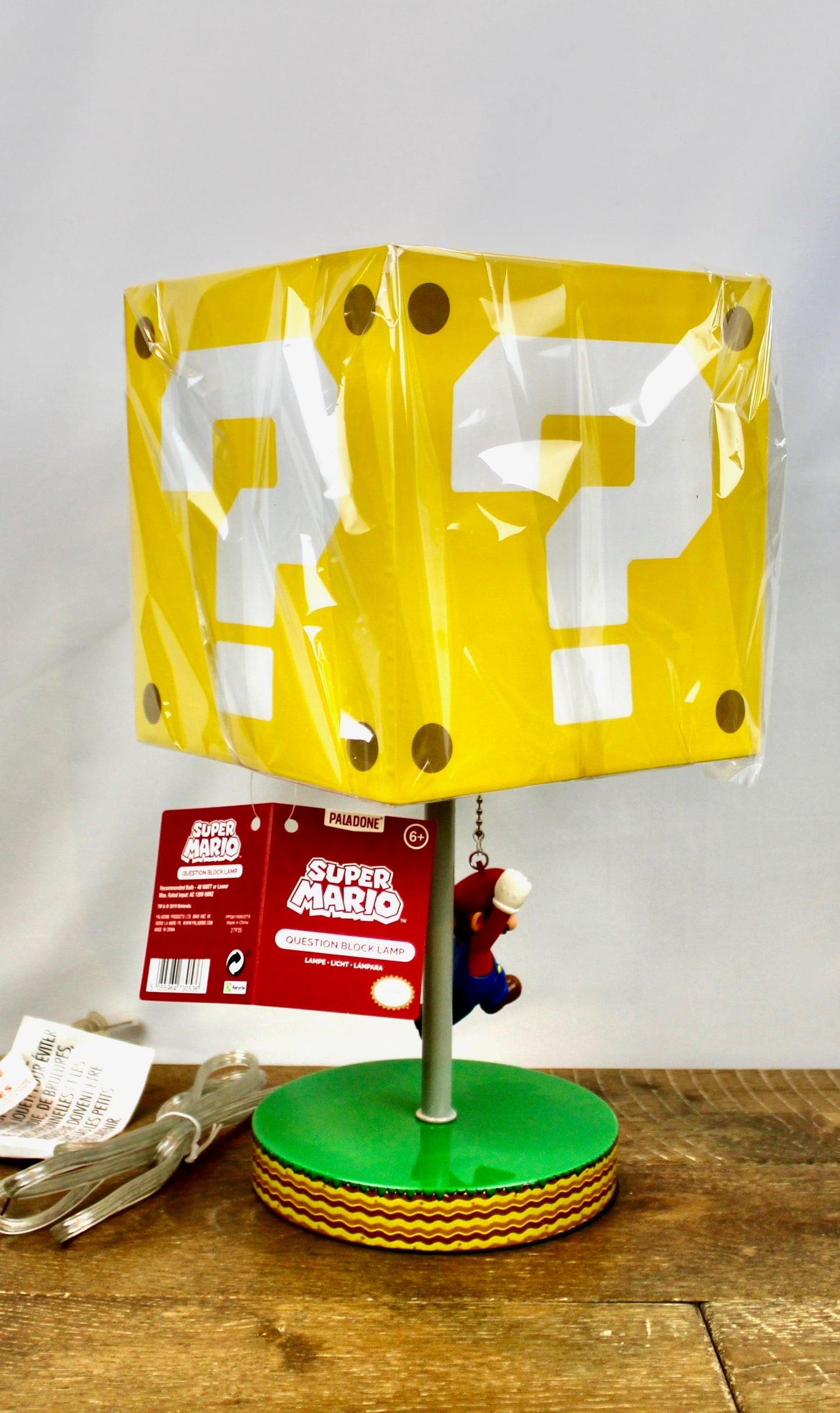 Super Mario Question Block Table Lamp