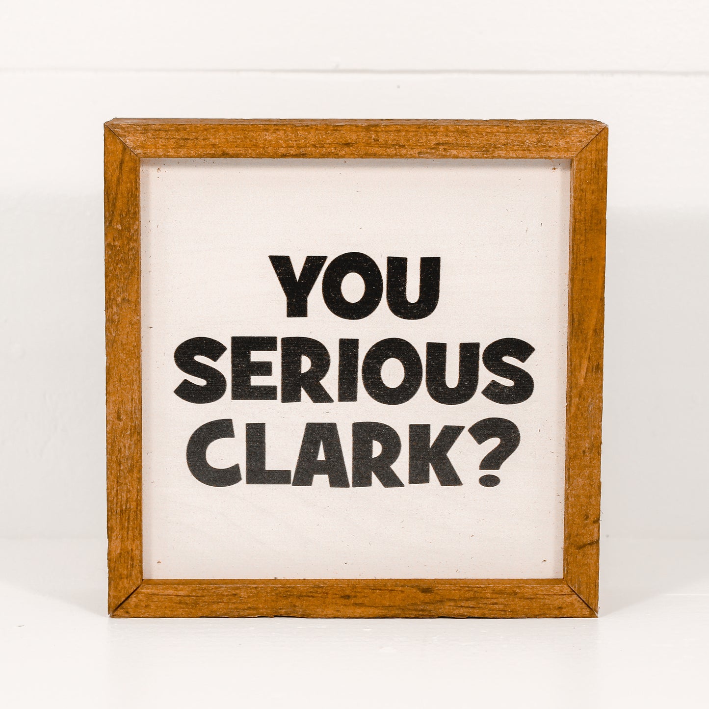 6X6 Christmas Decoration - You Serious Clark Funny Sign