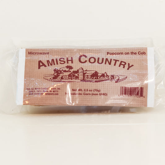 Amish Country Popcorn - White Popcorn Microwave Cob