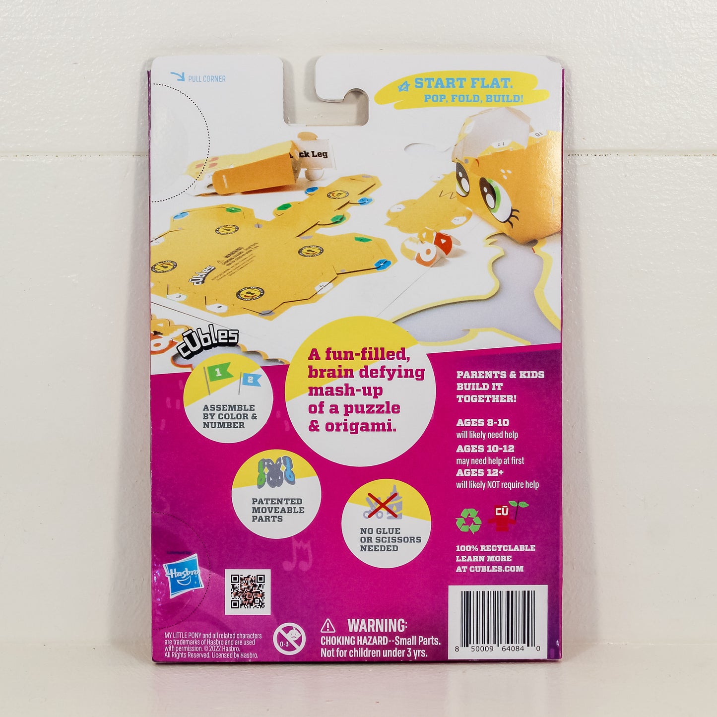 CUBLES My Little Pony Series 1 APPLEJACK 3D Paperboard Constructable