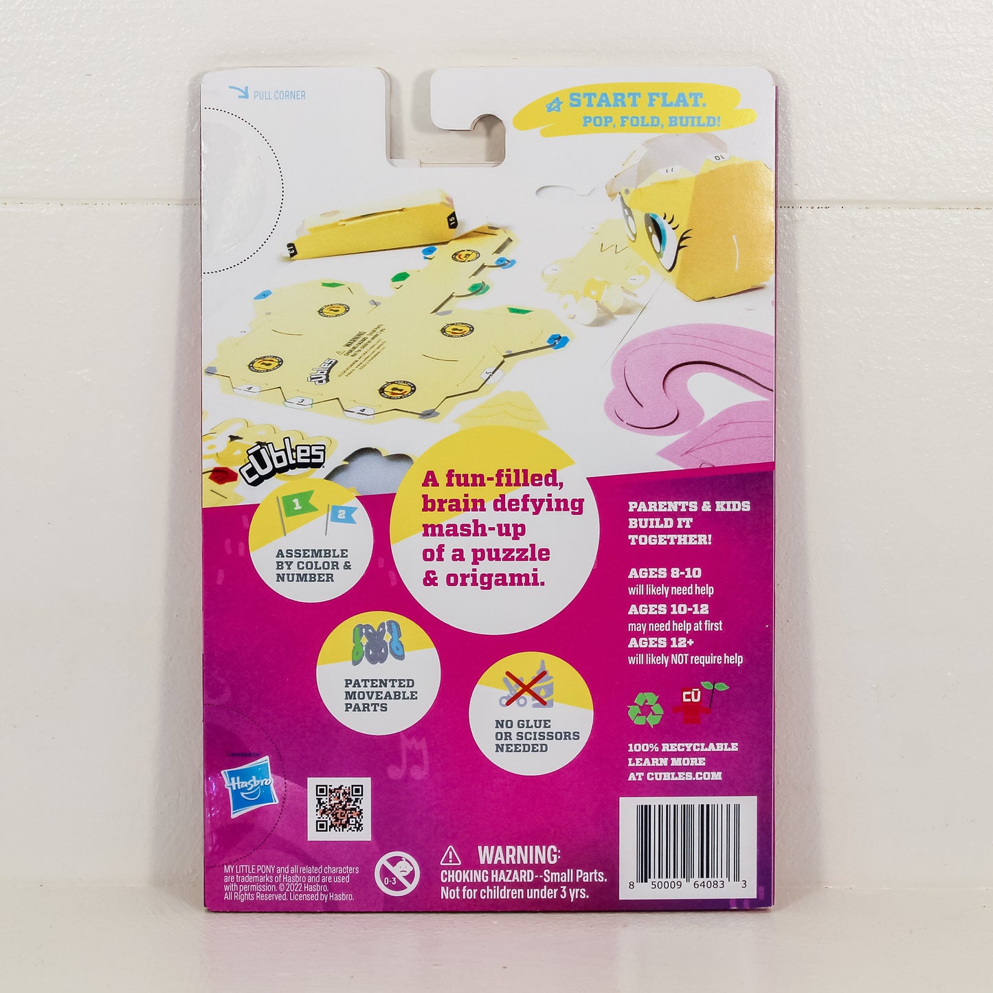 CUBLES My Little Pony Series 1 FLUTTERSHY 3D Paperboard Constructable