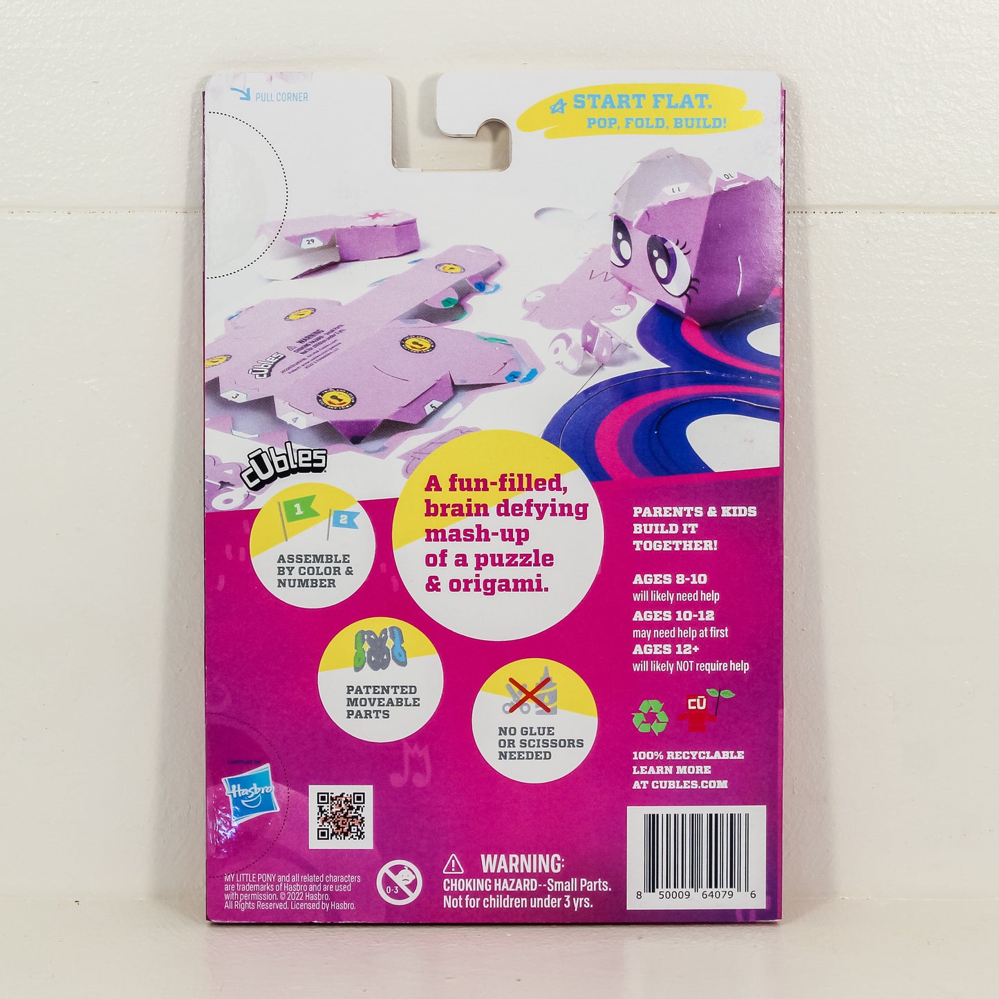 CUBLES My Little Pony Series 1 TWILIGHT SPARKLE 3D Paperboard Constructable