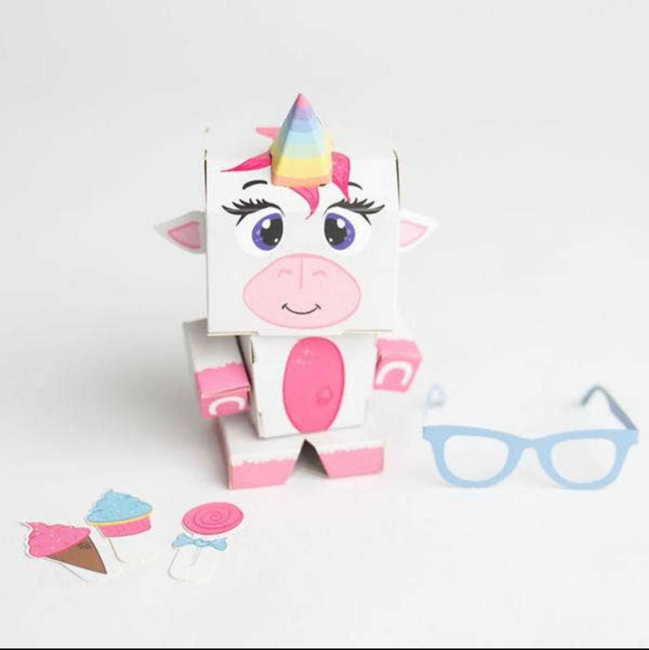 Unicorn 3D Paperboard Constructable