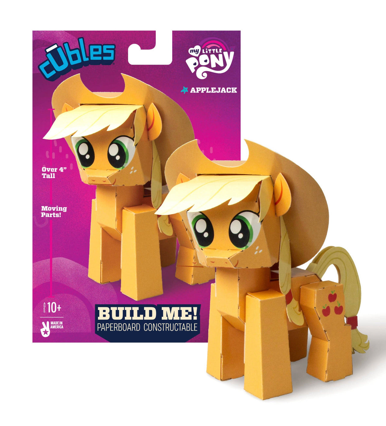 CUBLES My Little Pony Series 1 APPLEJACK 3D Paperboard Constructable