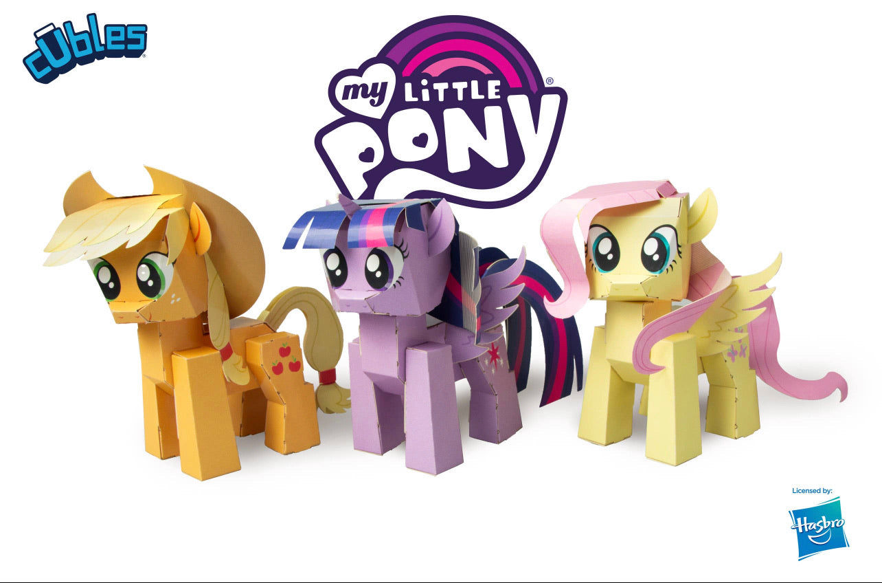 CUBLES My Little Pony Series 1 FLUTTERSHY 3D Paperboard Constructable