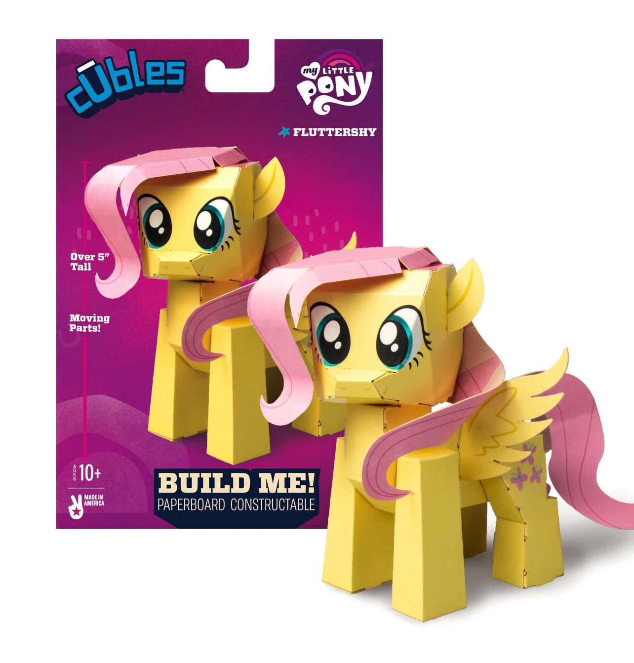 CUBLES My Little Pony Series 1 FLUTTERSHY 3D Paperboard Constructable