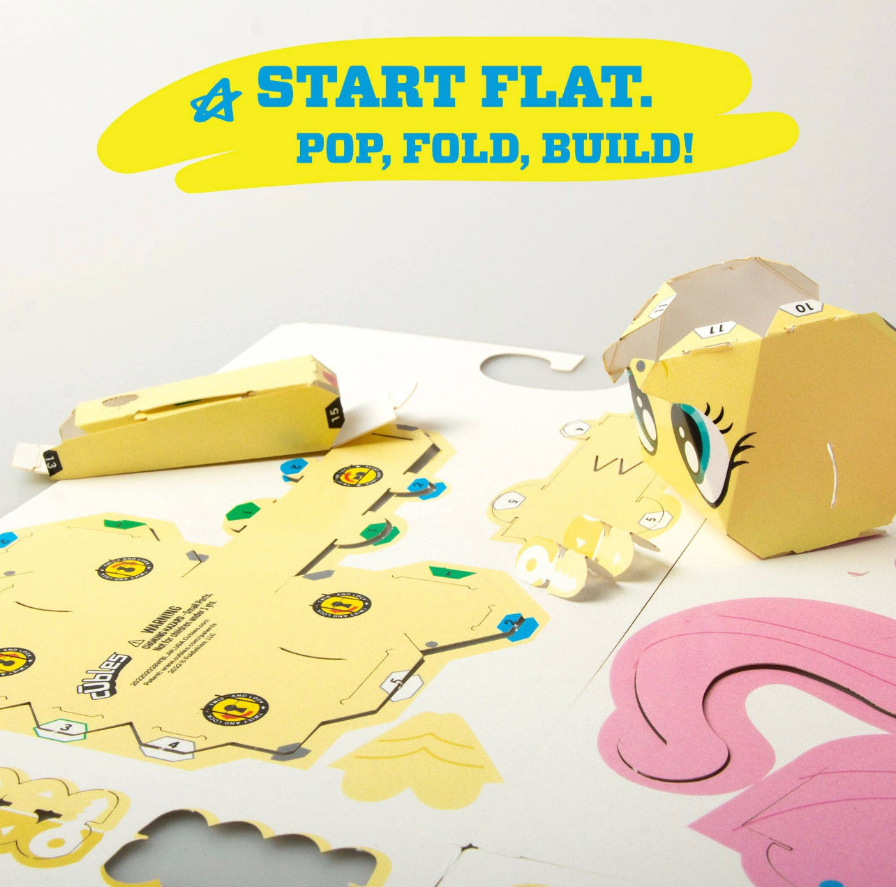 CUBLES My Little Pony Series 1 FLUTTERSHY 3D Paperboard Constructable