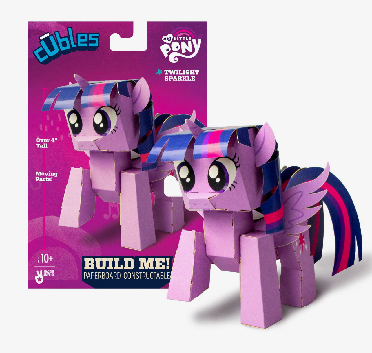 CUBLES My Little Pony Series 1 TWILIGHT SPARKLE 3D Paperboard Constructable